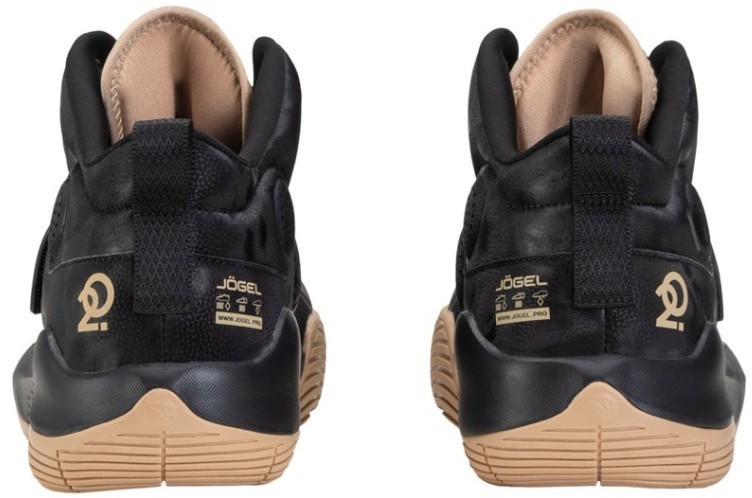 БЕЗ УПАКОВКИ Кроссовки баскетбольные JOGEL  Launch MID, Black/gold (2125637)