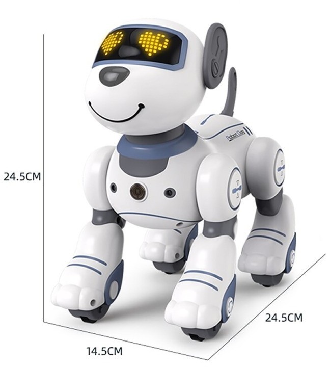 Радиоуправляемая интерактивная собака (русский звук, акб) (BG1533-BLUE)