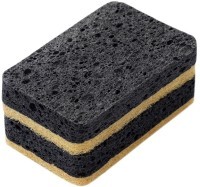 Набор губок для посуды из целлюлозы и кокосового волокна eco sponge, черные, 6 шт. (78839)