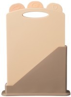 Набор разделочных досок из 3 шт+подставка 24*7.8*17cm цвет: бежевый Agness (671-509)