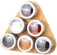 Набор для специй agness 6 пр. на подставке, 22,5х20,5х6,5см (912-049)