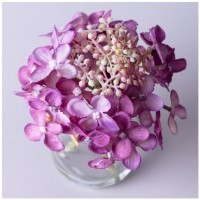 Букет искусственных цветов в круглой вазе высота= 14см Lefard (287-553)