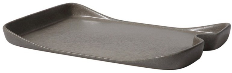 Блюдо L9255-648UСНЯТО, каменная керамика, grey, ROOMERS TABLEWARE