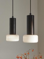 Светильник подвесной каскадный fungus, D15х25 см, 5 плафонов, белый/черный (77492)