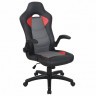 Кресло компьютерное Brabix Skill GM-005 экокожа черное/красное 532496 (91142)