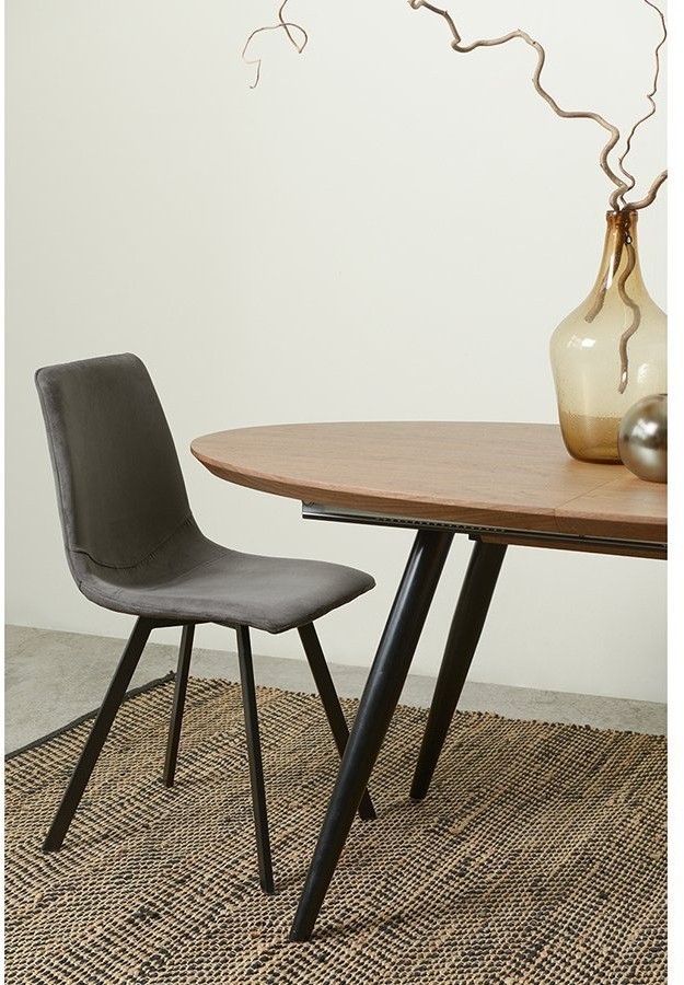 Стул jasper, экозамша, темно-серый (71515)