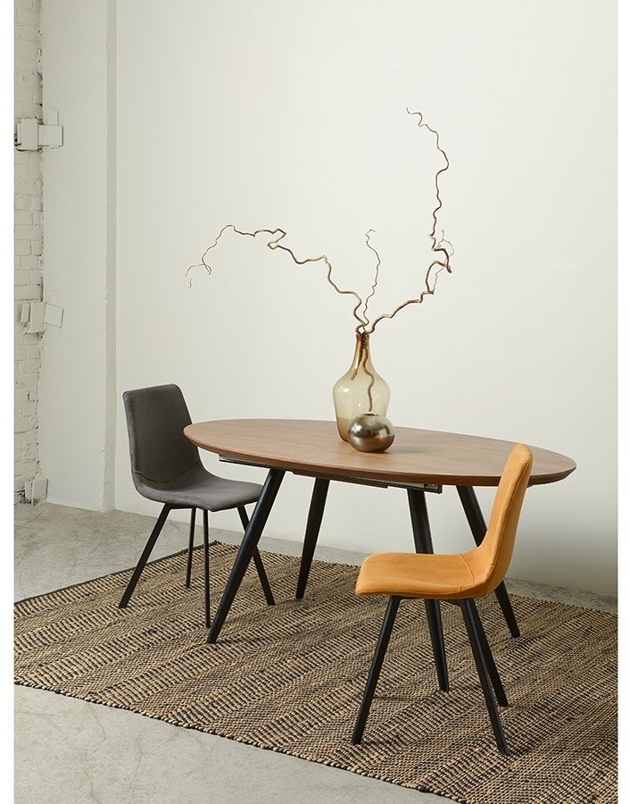 Стул jasper, экозамша, темно-серый (71515)