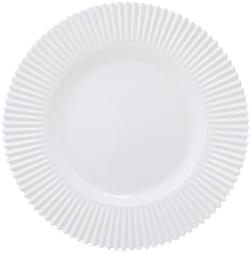 Набор из двух тарелок белого цвета из коллекции edge, 21 см (75177)