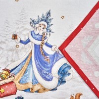 Дорожка &quot;с новым годом&quot;45х215см ,красный, 100% хлопок,твил пропитка Lefard (850-763-31)