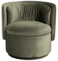 Кресло поворотное велюр зеленый 76*72*71см (TT-00014343)