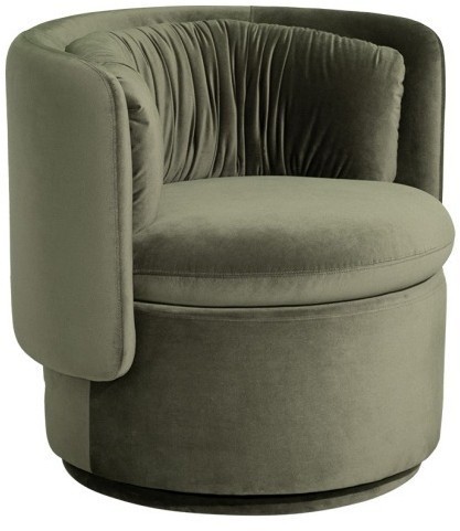 Кресло поворотное велюр зеленый 76*72*71см (TT-00014343)