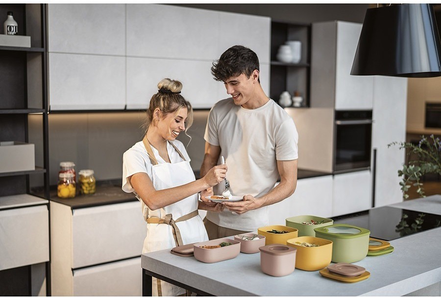 Контейнер для хранения store&more, 750 мл, оранжевый (75528)