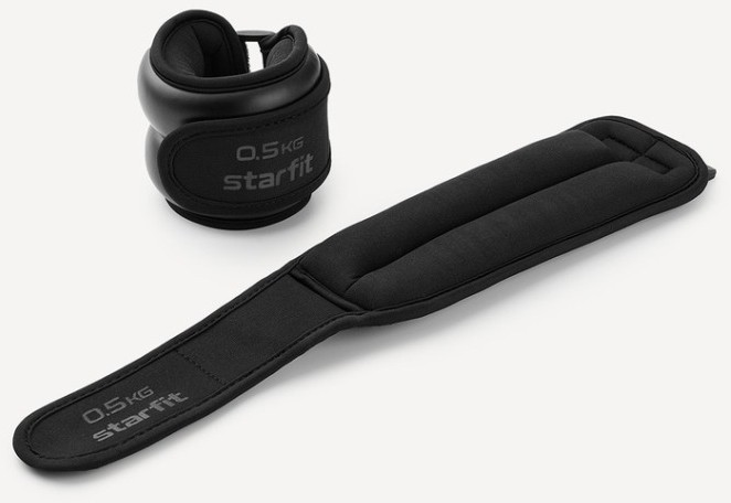 Утяжелители STARFIT WT-701, 0,5 кг, черный (2119091)