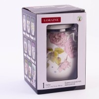 Банка для сыпучих 900мл Розовый сад LORAINE (60256)