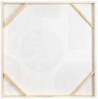 Панно декоративное с ручной росписью by feel, 100х100 см, черно-белое (76483)