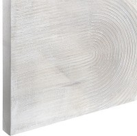 Панно декоративное с ручной росписью by feel, 100х100 см, черно-белое (76483)