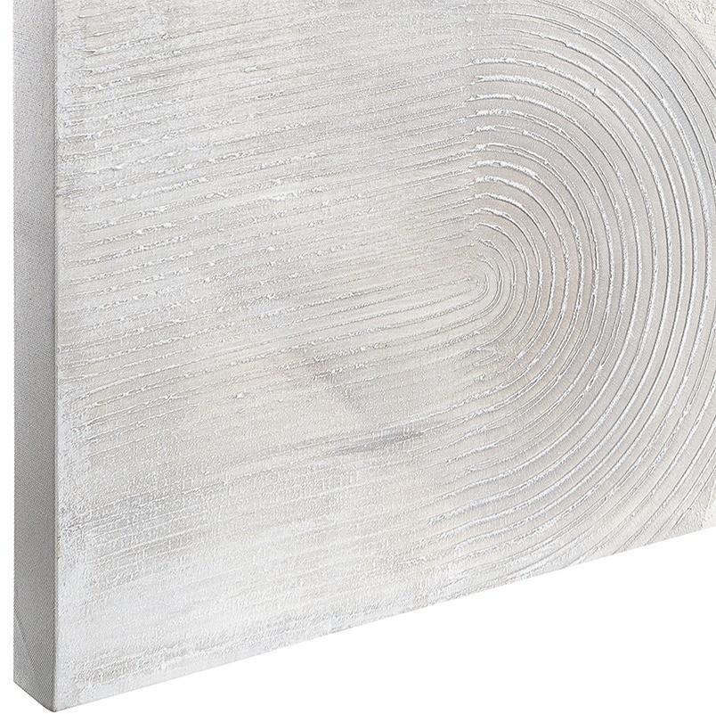 Панно декоративное с ручной росписью by feel, 100х100 см, черно-белое (76483)