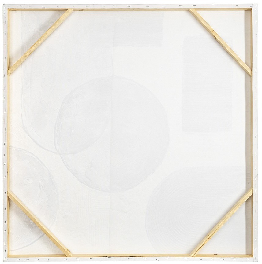 Панно декоративное с ручной росписью by feel, 100х100 см, черно-белое (76483)