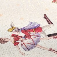 Скатерть  140х300 cm овальная, "щелкунчик" цвет: бежевый, tm lefard, полиэстер 100% (986-002-29)