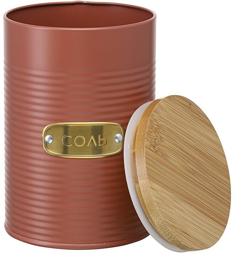 Банка для хранения соли irmel, 1,3 л, терракота (78399)