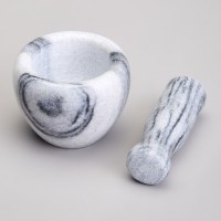 Ступка agness с пестиком диаметр=10 см высота=8 см (925-131)