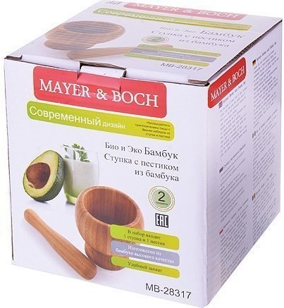 Ступка + пестик БАМБУК Mayer&Boch (28317)