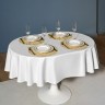Скатерть  140х180 cm овальная, "феерия. серебро", цвет: белый, tm lefard, полиэстер 100% (986-004-27)