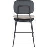 Стул полубарный pea, велюр, темно-серый/бежевый (77075)
