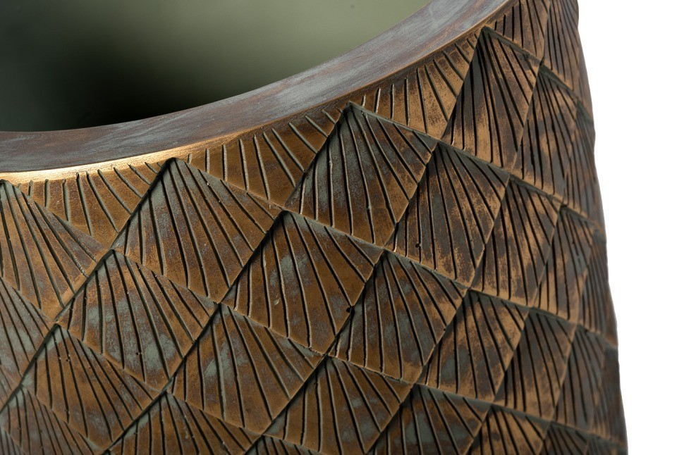 Кашпо c золотым орнаментом d37*90см (TT-00013197)