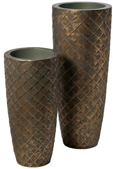 Кашпо c золотым орнаментом d37*90см (TT-00013197)
