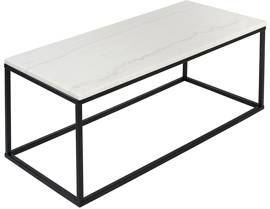 Столик журнальный mayen, 90х40 см, белый/черный (76062)