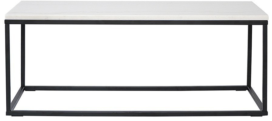 Столик журнальный mayen, 90х40 см, белый/черный (76062)