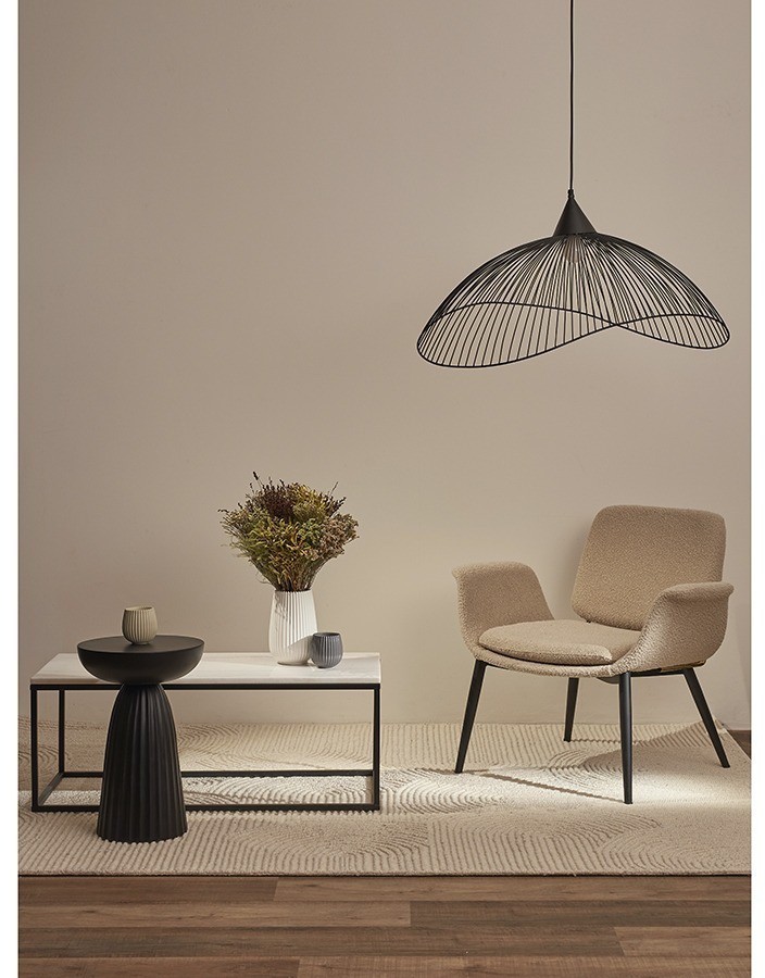 Столик журнальный mayen, 90х40 см, белый/черный (76062)