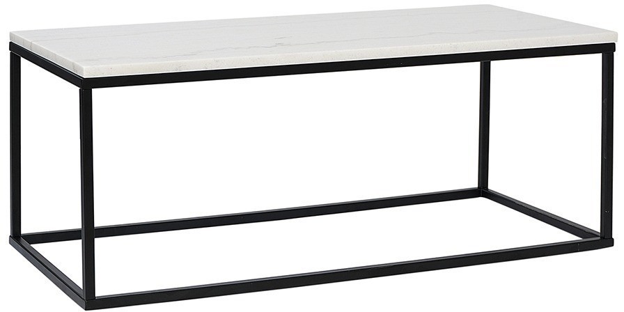 Столик журнальный mayen, 90х40 см, белый/черный (76062)