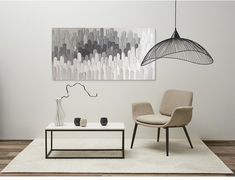 Столик журнальный mayen, 90х40 см, белый/черный (76062)