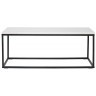 Столик журнальный mayen, 90х40 см, белый/черный (76062)