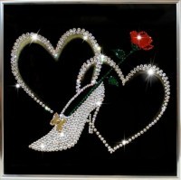 Картина Туфелька для золушки с кристаллами Swarovski (1297)