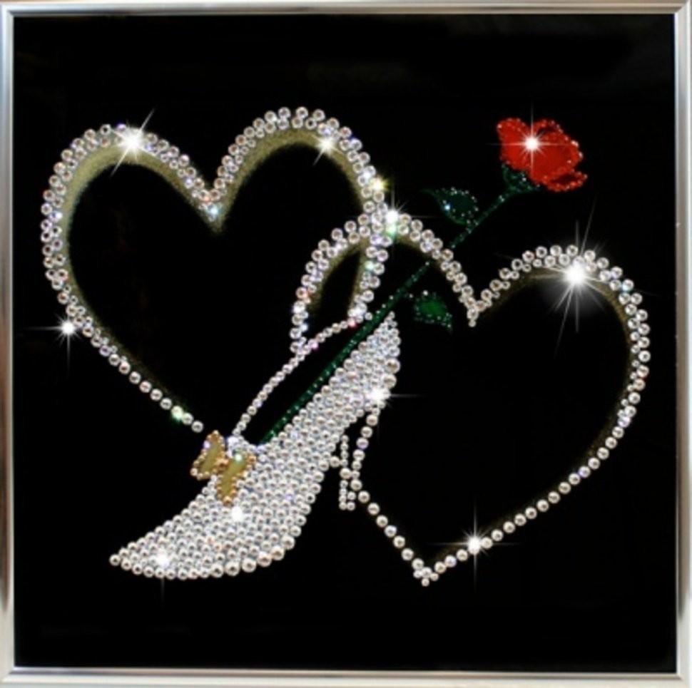 Картина Туфелька для золушки с кристаллами Swarovski (1297)