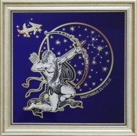 Картина Звездный Стрелец с кристаллами Swarovski (1741)