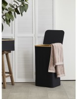 Корзина для белья neat tall, 41х35х74 см, черная (77872)