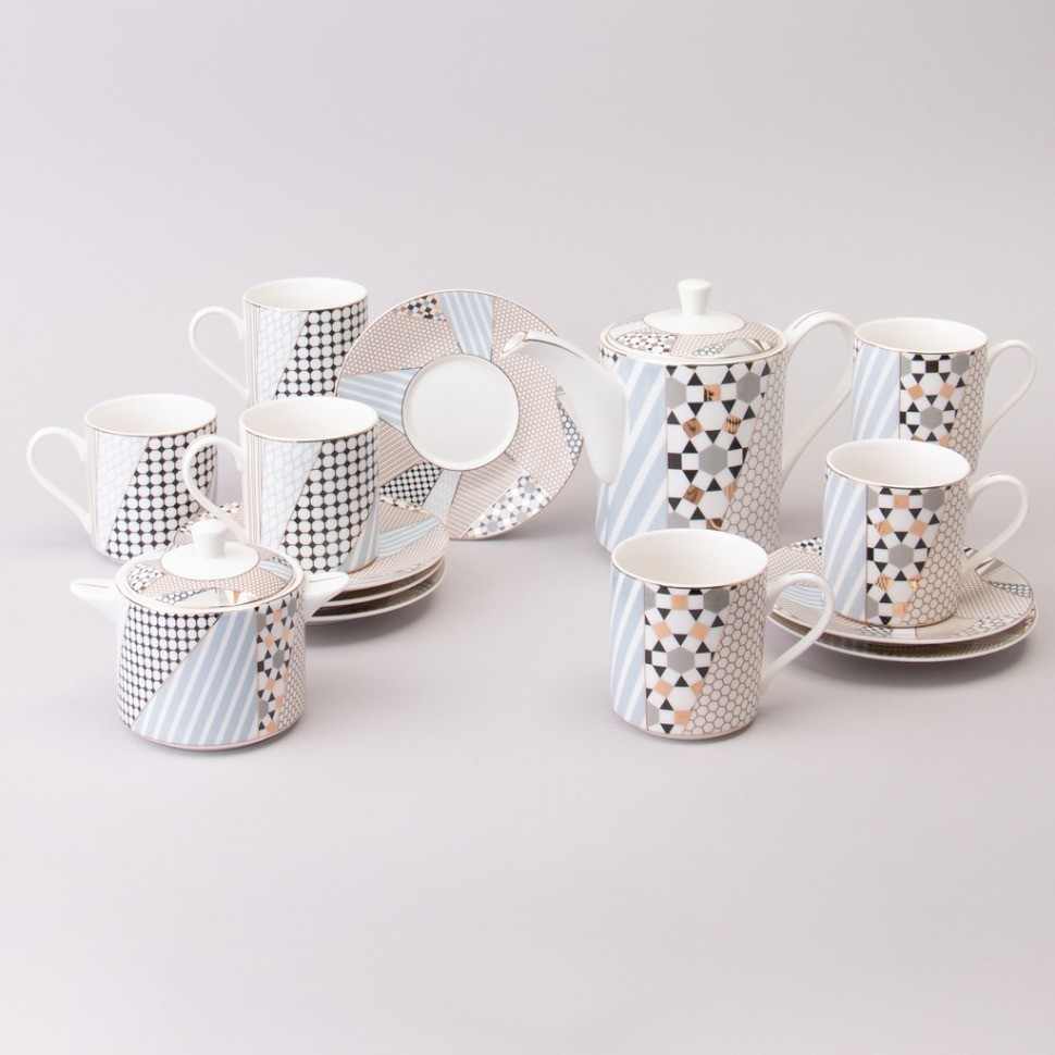 Чайный сервиз lefard "top style" на 6 пер. 14 пр. (165-597)