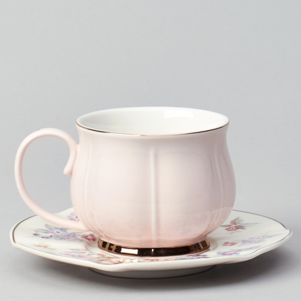 Чайный набор lefard "времена года" на 6 пер. 12 пр. 250 мл розовый (42-566)