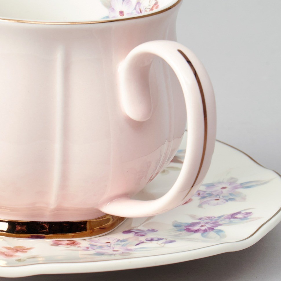 Чайный набор lefard "времена года" на 6 пер. 12 пр. 250 мл розовый (42-566)