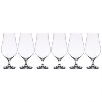 Набор бокалов для пива 540мл из 6 штук &quot;tulipa&quot; высота=20 см. Bohemia Crystal (674-766)