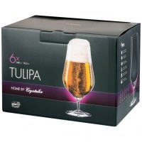 Набор бокалов для пива 540мл из 6 штук &quot;tulipa&quot; высота=20 см. Bohemia Crystal (674-766)