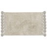 Коврик для ванной ворсовый с кисточками светло-серого цвета из коллекции essential, 50х80 см (76139)