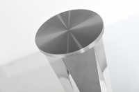 Стол обеденный стекло прозр/хром d.100*76см (TT-00011184)