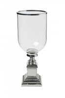 Ваза-подсвечник стеклянная с метал.основанием 18х18х47см (TT-00008777)