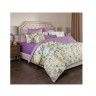 Кпб 2-х сп "флёр",хлопок 100%,белый+сиреневый,под175*215 -1шт., пр 240*240 -1шт., нав 70*50*5-2шт SANTALINO (985-220)
