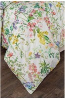 Кпб 2-х сп &quot;флёр&quot;,хлопок 100%,белый+сиреневый,под175*215 -1шт., пр 240*240 -1шт., нав 70*50*5-2шт SANTALINO (985-220)